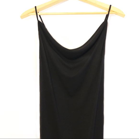 Forever 21 Cowl Scoop Neck Slip 90s Dress Tie Back - Picture 2 of 8